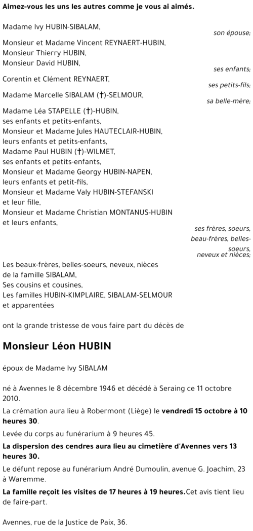 Léon HUBIN