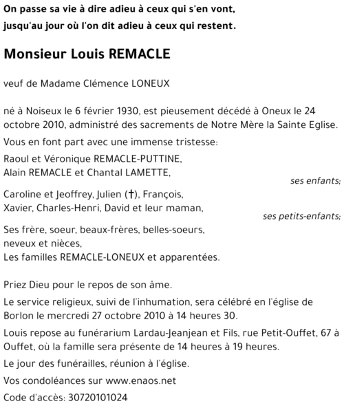 Louis REMACLE
