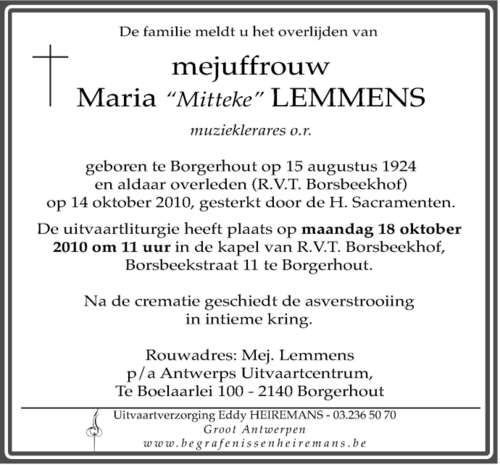 Maria Lemmens