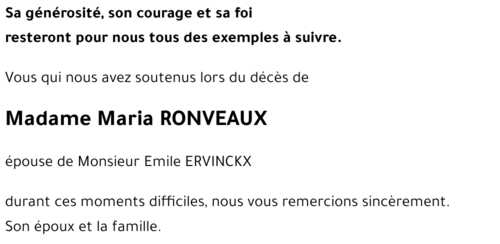 Maria RONVEAUX