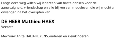 Mathieu HAEX