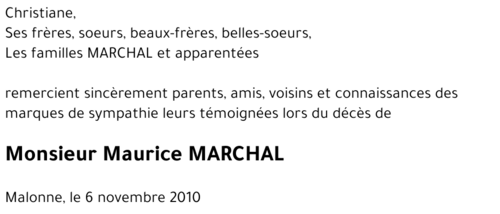 Maurice MARCHAL