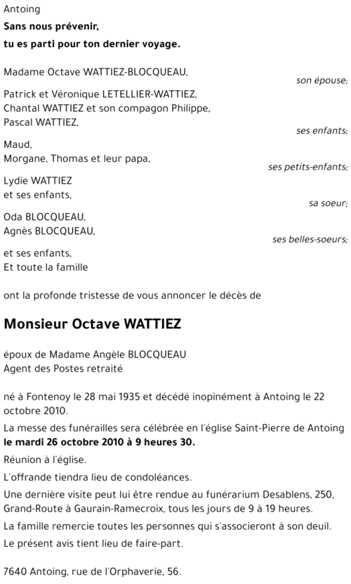 Octave WATTIEZ