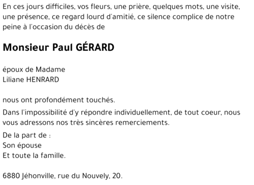 Paul GÉRARD