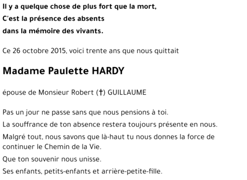 Paulette HARDY