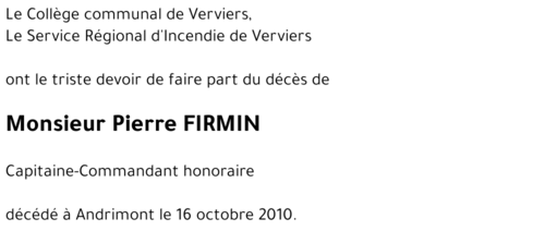 Pierre FIRMIN