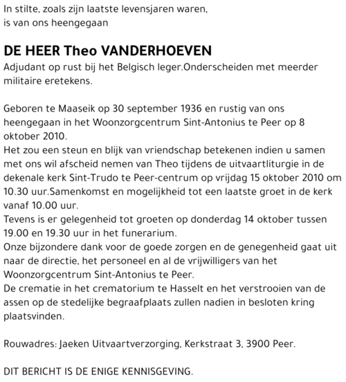 Theo Vanderhoeven