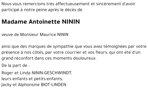 Antoinette NININ