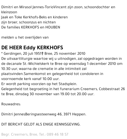 Eddy Kerkhofs