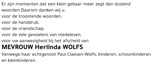 Herlinda Wolfs