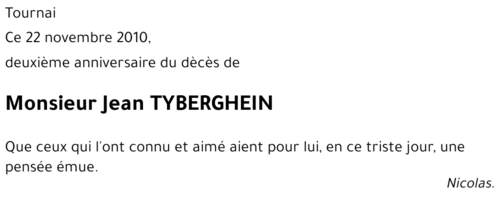 Jean TYBERGHEIN