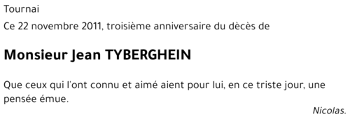 Jean TYBERGHEIN