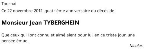 Jean TYBERGHEIN