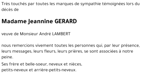 Jeannine GERARD