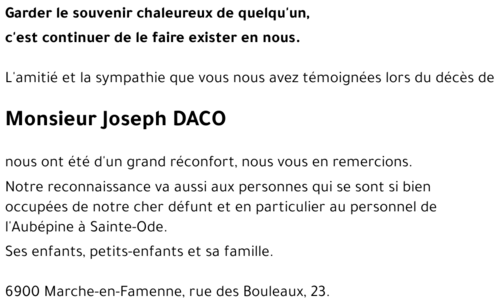 Joseph DACO