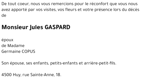 Jules GASPARD