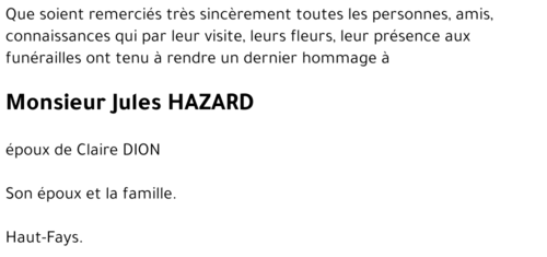 Jules HAZARD