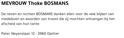 Thoke BOSMANS