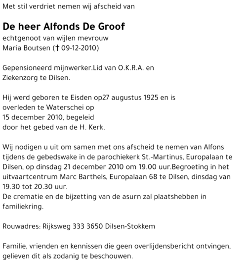 Alfons De Groof