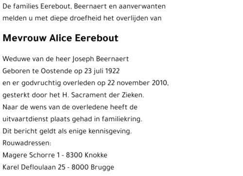 Alice Eerebout
