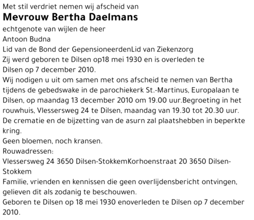 Bertha Daelmans
