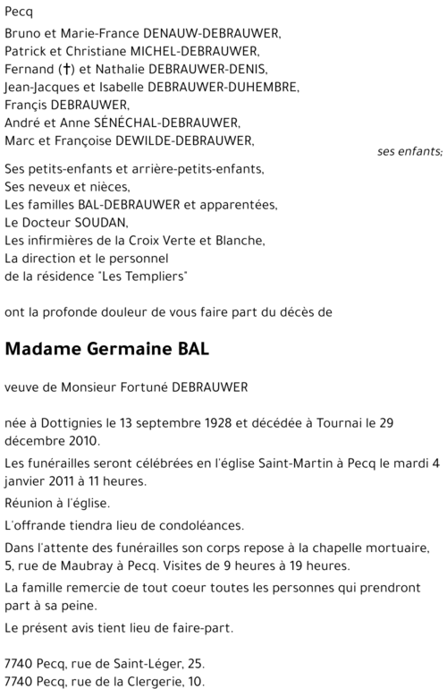 Germaine BAL