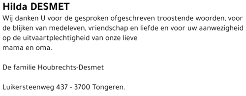 Hilda Desmet