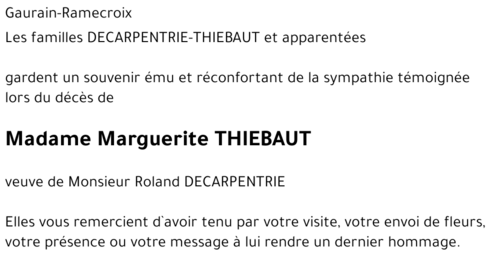 Marguerite THIEBAUT