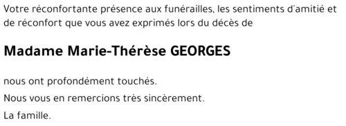 Marie-Thérèse GEORGES