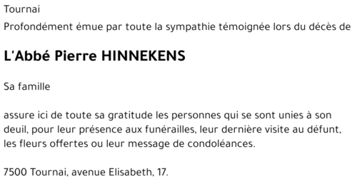 Pierre HINNEKENS