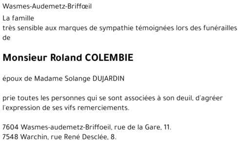 Roland COLEMBIE