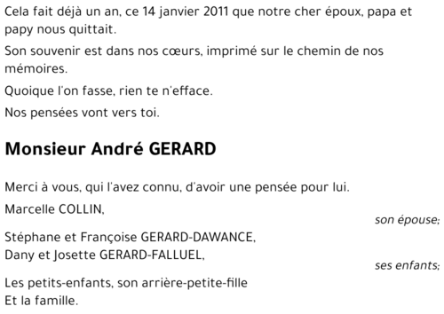 André GERARD