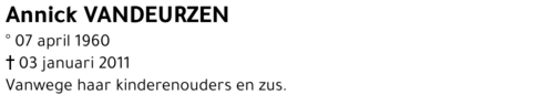 Annick Vandeurzen
