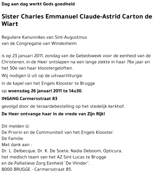 Charles Emmanuel Claude-Astrid Carton de Wiart