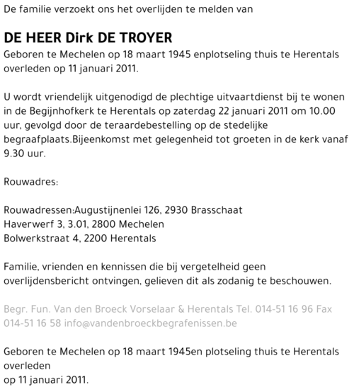 Dirk De Troyer
