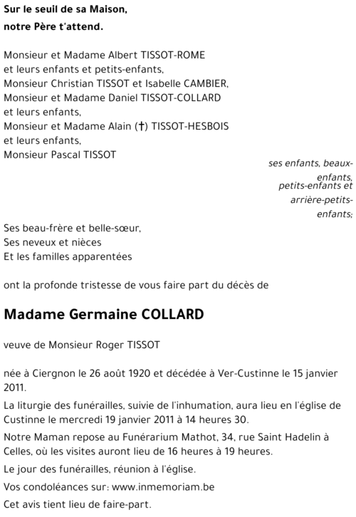 Germaine COLLARD