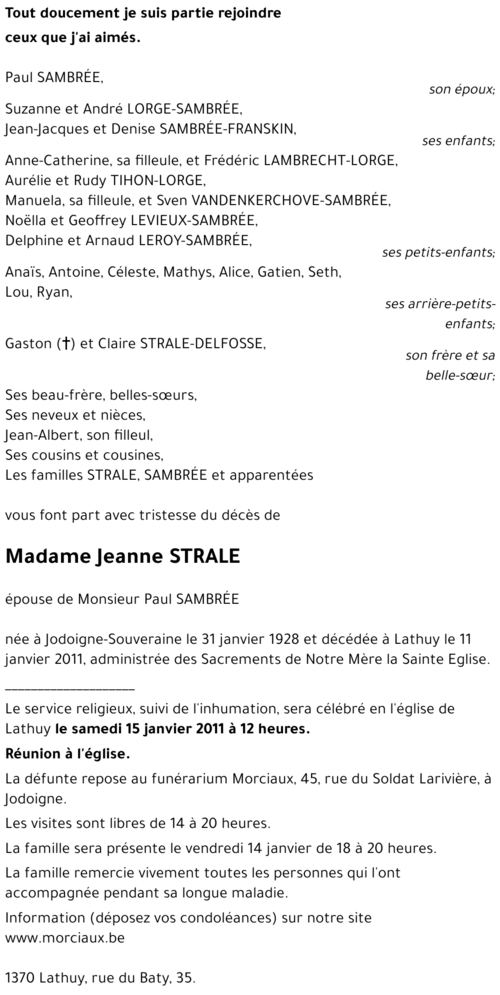 Jeanne STRALE