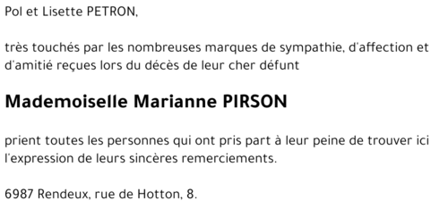 Marianne PIRSON