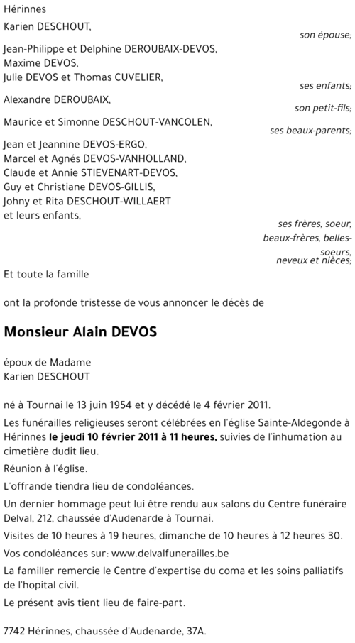 Alain DEVOS
