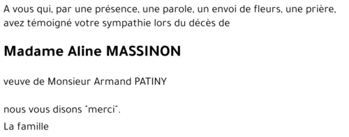 Aline MASSINON