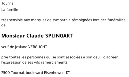 Claude SPLINGART