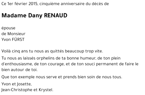 Dany RENAUD