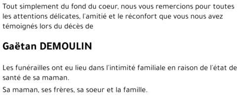 Gaëtan DEMOULIN