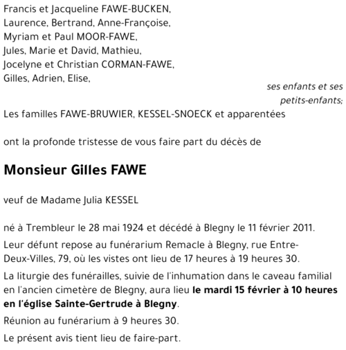 Gilles FAWE