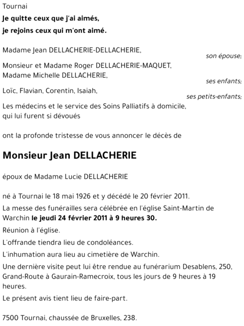 Jean DELLACHERIE