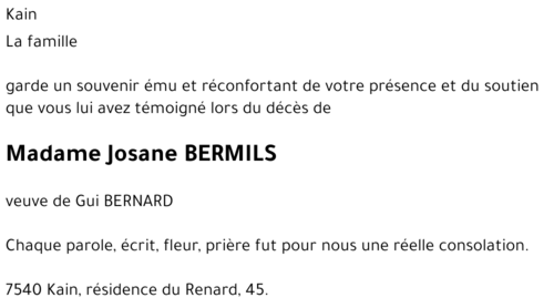 Josane BERMILS