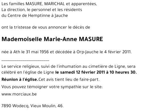 Marie-Anne MASURE