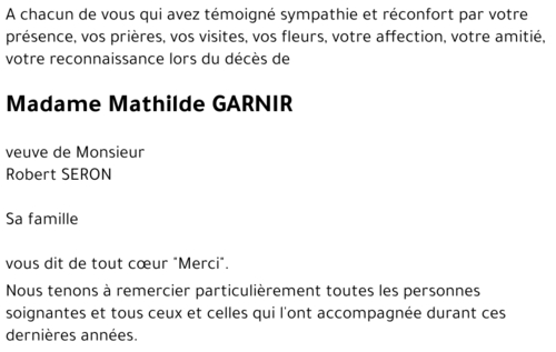 Mathilde GARNIR