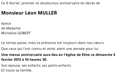 MULLER Léon
