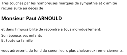 Paul ARNOULD